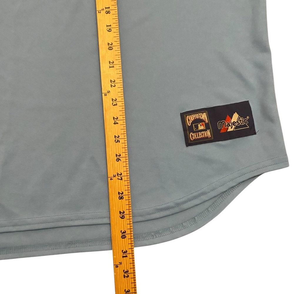 Majestic Seattle Mariners Cooperstown Collection Retro Jersey XL Baby Blue Y2K - Picture 10 of 10